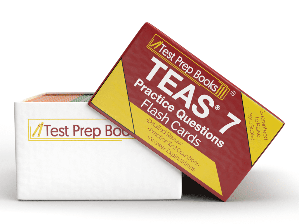 ATI TEAS 7 Practice Question Study Cards: ATI TEAS Test Prep for the Nursing Entrance Exam [Full Color Cards]