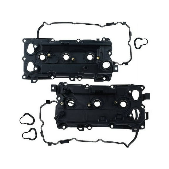 Engine Valve Cover Set 2 - Compatible with 2014 - 2018 INFINITI Q50 3.5L V6 2015 2016 2017