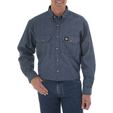 Wrangler Men's HRC-2 Flame Resistant Denim Shirt