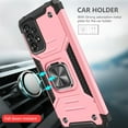 thumbnail image 6 of FIEWESEY for Samsung Galaxy A73 5G Phone Case Military Grade Drop Rugged Cover Anti-Scratch Protective 360° Rotate Kickstand Sturdy Shockproof Phone Cover for Samsung Galaxy A73 5G(Rose Gold), 6 of 7