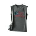 thumbnail image 4 of Floenr Summer Tops for Women,Women's Summer Casual Print Round Neck Loose Sleeveless T-Shirt Top, 4 of 5
