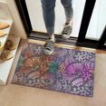 thumbnail image 2 of Multicolor Paisley and Floral Pattern Door Rugs,Washable Non Slip Door Mats Indoor,Decorative Door Mats,Entry Mat Indoor for Entrance,Bedroom,Kitchen,Bathroom,16"x24", 2 of 6