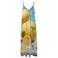 thumbnail image 4 of Yellow Lemon Sleeveless Dress for Women Clothing Female Women's Summer Skirt, 4 of 7