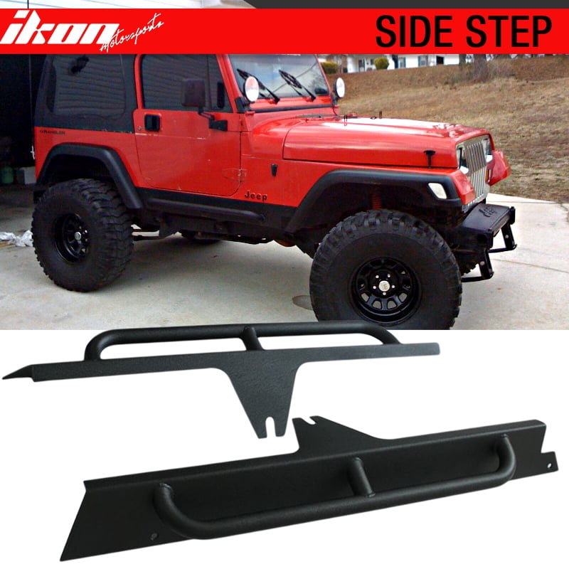 Ikon Motorsports Running Boards for 8796 Jeep Wrangler Yj 2 Door