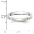thumbnail image 3 of 14k White Gold 3mm Lightweight Comfort Fit Wedding Band Size 4.5 WCFL030, 3 of 3