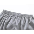 thumbnail image 6 of Beezizac Satin Pajamas for Girls -Charcoal Cute Silky Summer Shorts Soft PJ Set Size 8, 6 of 7
