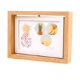 thumbnail image 2 of Rotating Picture Frame with Glass,Exquisite Rustic Desktop Display,Nordic Style Double Sided Photo Frame Ornament, 2 of 9