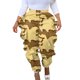 thumbnail image 1 of Pantalones Prolriy para mujer, pantalones de camuflaje a la moda para mujer, leggings, pantalones holgados tipo harén con volantes, pantalones de mujer amarillos M, 1 of 6