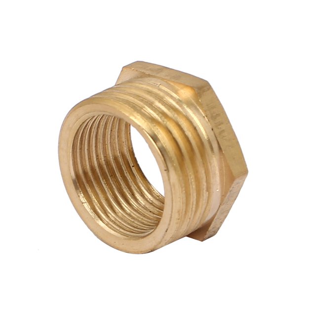 Reductor de manguito hexagonal macho a hembra G1/2xG3/8, conector de tubo de pipe