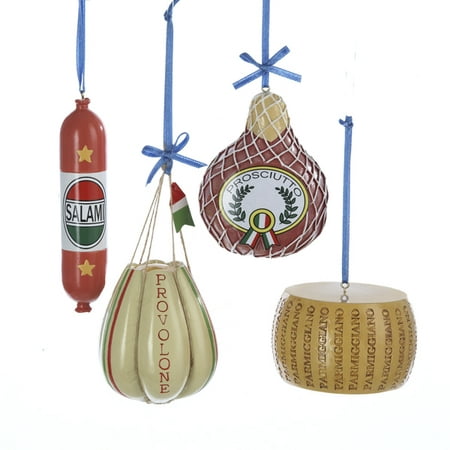 Pack of 12 Artificial Cheese and Meat Deli Food Christmas Ornaments