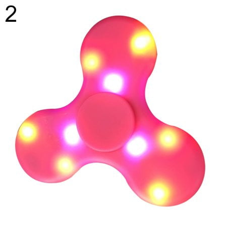 RED Light Up Fidget Hand Spinner Toy EDC Anxiety ADHD Stress Reliever Focus NEW! 