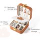 thumbnail image 3 of Pequeño joyero de viaje, mini organizador de joyas, joyero portátil para pendientes, anillos, collares, pulseras, regalo para mujeres y niñas, 3 of 5