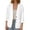 White, variant on Stamzod Three Quarter Sleeve Womens Blazer Dressy Casual Lapel Cotton Dress Jacket Oversized Blazers for Women Beige L