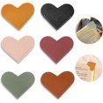 thumbnail image 1 of marcapáginas de cuero con forma de corazón, marcapáginas de esquina, hecho a mano, 1 of 4