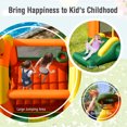 thumbnail image 6 of Infans Inflatable Bounce Castle Jumping House Kids Playhouse w/ Slide & 480W Blower, 6 of 7