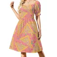 thumbnail image 2 of Vestido de manga corta Fairy Bread, ropa de verano para mujer, ropa de mujer, moda femenina, 2 of 7