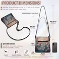 thumbnail image 7 of Kuiaobaty Hummingbird Print Crossbody Bag for Women, Cherry Blossom Print PU Leather Hobo Handbag with Adjustable Strap, Roomy Large Capacity Sling Purse Crossbody for Travel, 7 of 7