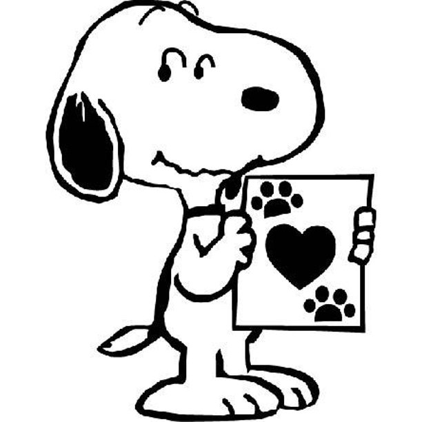 Snoopy Dog Paw Print Peanuts Cartoon Character Decors Wall Sticker Art Design Decal For Girls Boys Kids Room Bedroom Nursery Kindergarten Home Decor Stickers Wall Art Vinyl Decoration 40x35 Inch Walmart Com