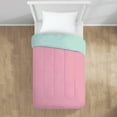 thumbnail image 2 of (2 pack) Mainstays Reversible Microfiber Comforter, Pink/Teal, Twin/Twin XL, Adult, Unisex, 2 of 8