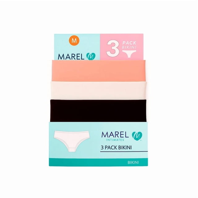 Bikinis Marel para Mujer, Microfibra Multicolor Talla M, 3 Piezas