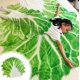 thumbnail image 1 of Manta refrescante de verano - Manta ligera de franela para dormir caliente - 150g Poliéster - 80x78cm - Blanco, naranja, verde, 1 of 9