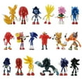 thumbnail image 3 of 6 piezas/set Sonic The Hedgehog Figura de acción Amy Rose Shadow Knuckles Eggman Miles Prower Modelo Muñecas Decoración Juguetes para niños Regalos, 3 of 4