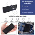 thumbnail image 3 of REAVEE 2 Pack Armless Reading Glasses for Men Women, Blue Light Blocking Readers Ultra Thin with Portable Case Black Gray 2.5, 3 of 4