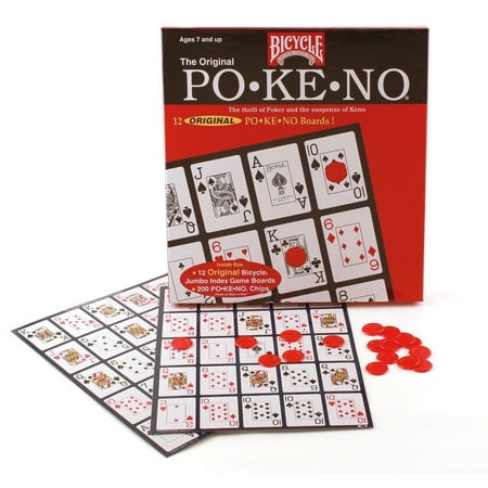 ORIGINAL POKENO GAME BY BICYCLE 12 UNIQUE BOARDS FOR UP TO 12 (Best Stock Market Game)
