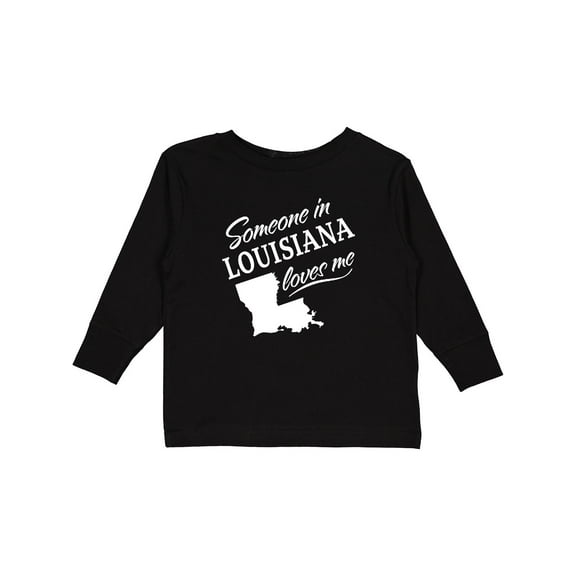 Inktastic Someone in Louisiana Loves Me Boys or Girls Long Sleeve Toddler T-Shirt