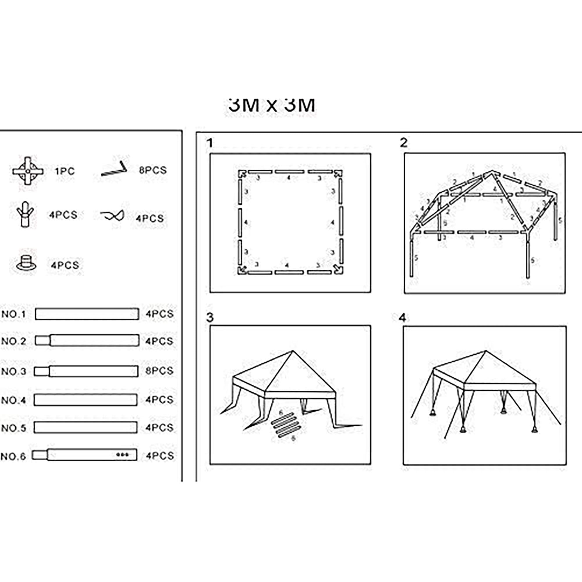 Gardenline Party Gazebo Instructions | Fasci Garden