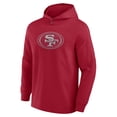 thumbnail image 2 of Men's Fanatics Scarlet San Francisco 49ers Elements Blaze Tri-Blend Long Sleeve Hoodie T-Shirt, 2 of 3