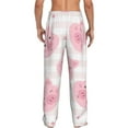 thumbnail image 3 of Goofa Cartoon Pig Printed Soft Pajama Pants for Men, Wide Leg Comfy Casual Lounge Yoga Pants-Small, 3 of 9