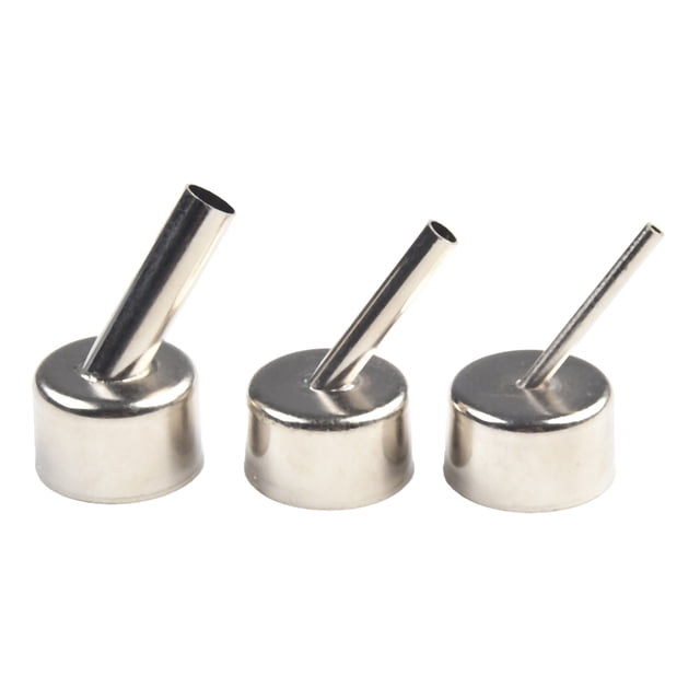 3Pcs 45 Degree Curved Angle Welding Nozzle for 858 Series Hot Air Rework Station
