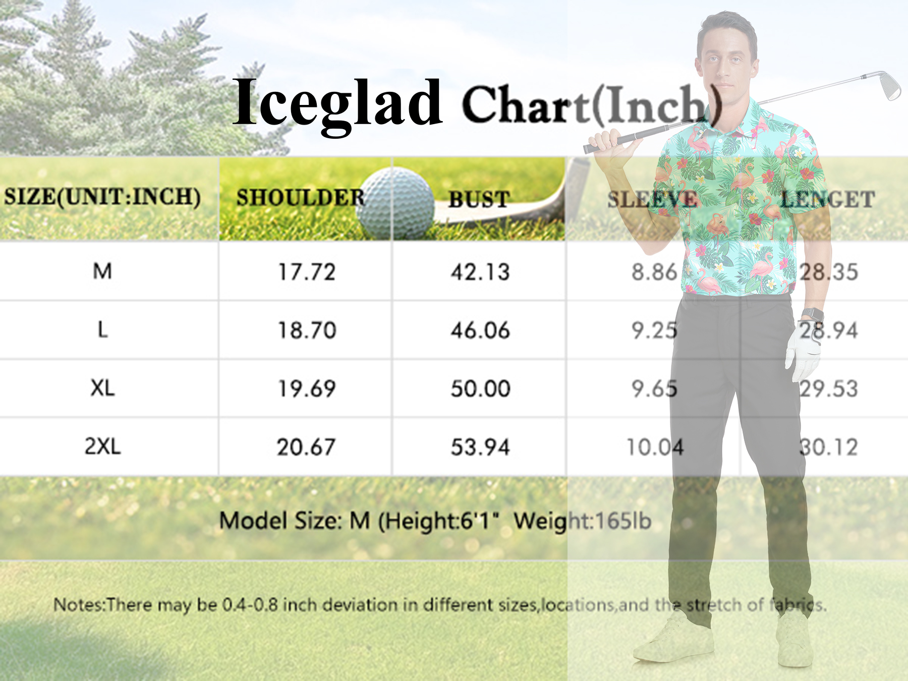 Iceglad Men's Golf Polo Shirt with Dry Fit Technology photo 4