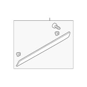 Genuine OE Kia Body Side Molding - 87711-2K000