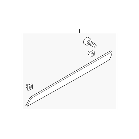 Genuine OE Kia Body Side Molding - 87711-2K000