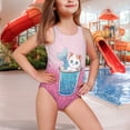 thumbnail image 2 of Yuyamidu Swimsuits for Girls 5-14 Cute Cat Hawaii Swimwear Crossback Quick Dry Summer Beachwear Sleeveless Crew Neck Bathing Suits One-Piece, 2 of 7