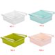 thumbnail image 4 of Yuarrent Nevera multiusos, caja de almacenamiento de capa espaciadora fresca, estante de almacenamiento de contenedores de alimentos de cocina, cajón Organizadores de utensilios de cocina Blanco Yuarrent JJ17975-01B, 4 of 6