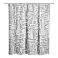 thumbnail image 2 of Creative Products Gray Woogly Shapes 71 x 74 Shower Curtain, 2 of 2