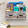 thumbnail image 5 of Excello Global Products Rustic Wood Office Desk Organizer - Brown - EGP-HD-0054, 5 of 6