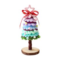 nTRIUQJ Exquisite Detailed Christmas Tree Desktop Ornament Illuminates Every Corner for a Warm Festive Holiday Season Companion C
