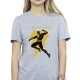 thumbnail image 3 of DC Comics T-Shirt Boyfriend en Coton Noir Adam avec Col à Boulons Dorés pour Femmes, 3 of 4