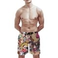 thumbnail image 6 of Gravity Falls Men's Swim Trunks Board Shorts Drawstring Elastic Waist Quick Dry Swimsuits Beach Shorts with Pockets L, 6 of 8