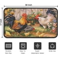 thumbnail image 3 of Farmhouse Kitchen Rugs and Mats, Farm Rooster Door Mat, Seasonal Washable Non-Slip Floor Mats for Home Kitchen Decor 30x17 Inch, 3 of 6