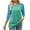 Mint Green, variant on YHAJDS Womens 3/4 Sleeves Tops Color Raglan Sleeve Round Neck Spring Summer T Shirt