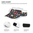 thumbnail image 3 of Honeii Holiday Christmas Cookies Print Adult Sunscreen Visor Cap, Adjustable Sun Protection Hat,Sun Visor Hats,UV Protection Outdoor Sports Golf Running Sun Caps, 3 of 7