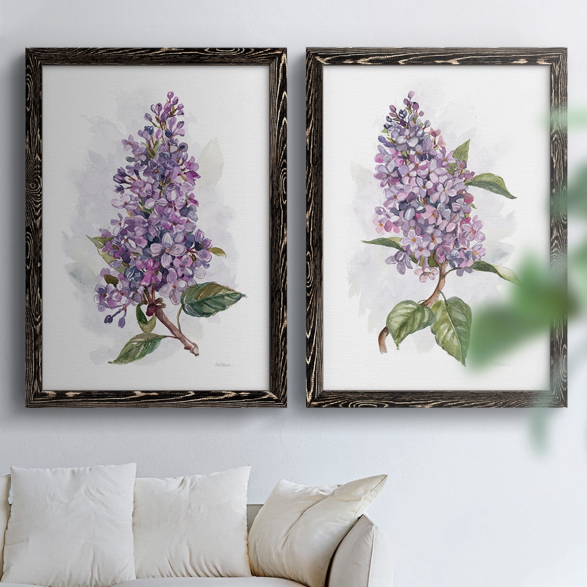 Awash in Lilac I - Premium Framed Canvas 2 Piece Set - Ready to Hang