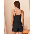 thumbnail image 2 of Ekouaer Pajamas for Women Set Lingerie Pjs 2 Piece Cami Sleepwear Ribbed Knit Shorts Set, 2 of 6