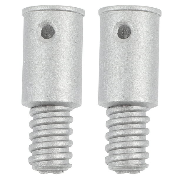Adaptador de extensión para escoba (2 unidades) con mango roscado de metal.