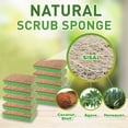 thumbnail image 2 of Natural Plant-Based Scrub Sponge by Scrub-It, Non-Scratch, Biodegradable Scrubbing Sponges with a Tough Anti-Bacterial Scouring Pad for Kitchen and Bathroom– 24 Pack…, 2 of 7